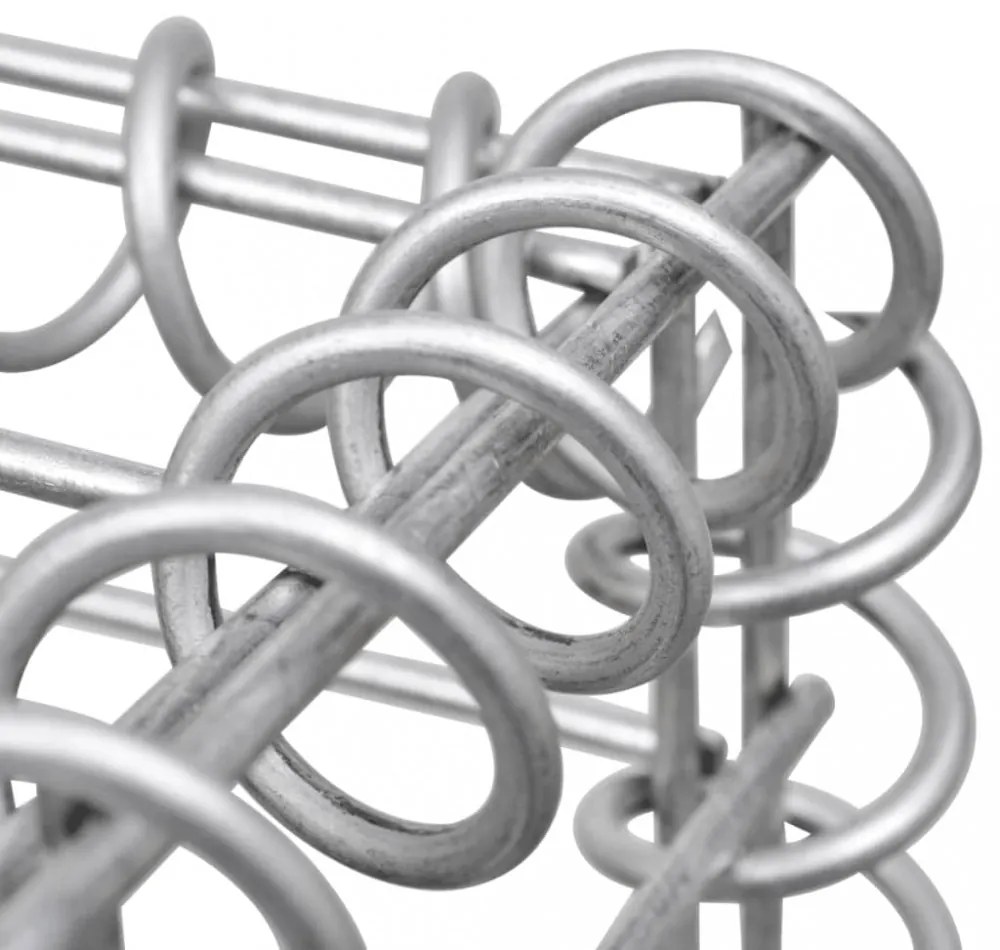 horganyzott acél gabionfal szemeteskukákhoz 320 x 100 x 120 cm