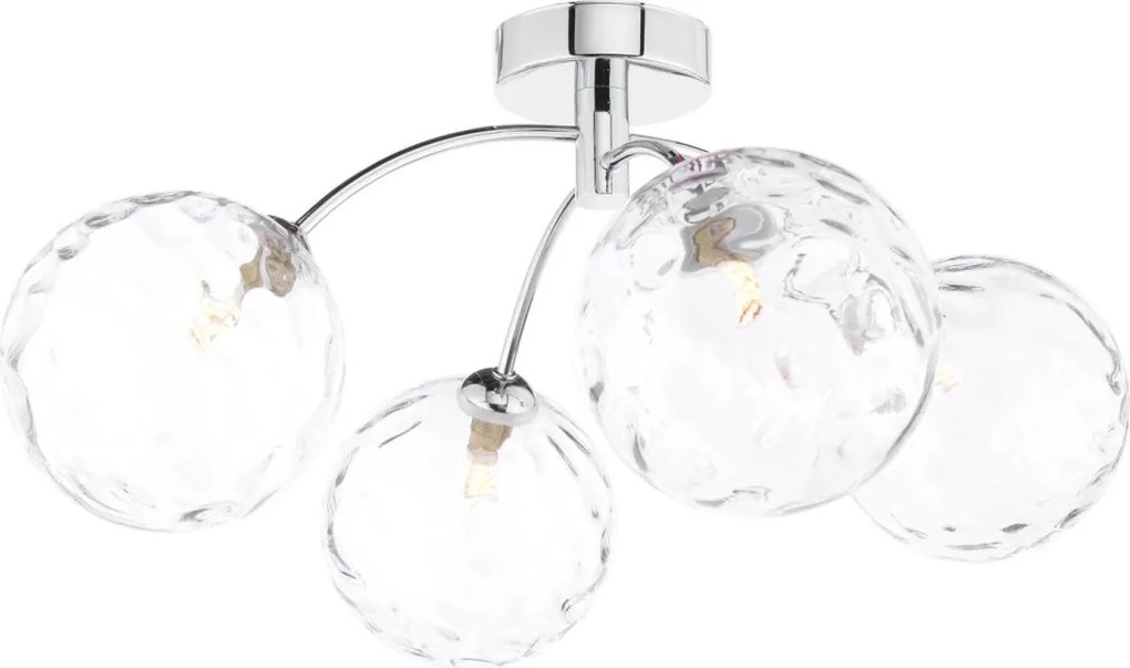 Dar Lighting modern mennyezeti lámpa izzy csiszolt króm darizz0450-12