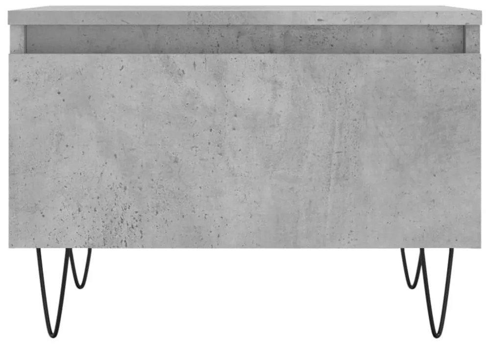 2 db betonszürke szerelt fa dohányzóasztal 50 x 46 x 35 cm
