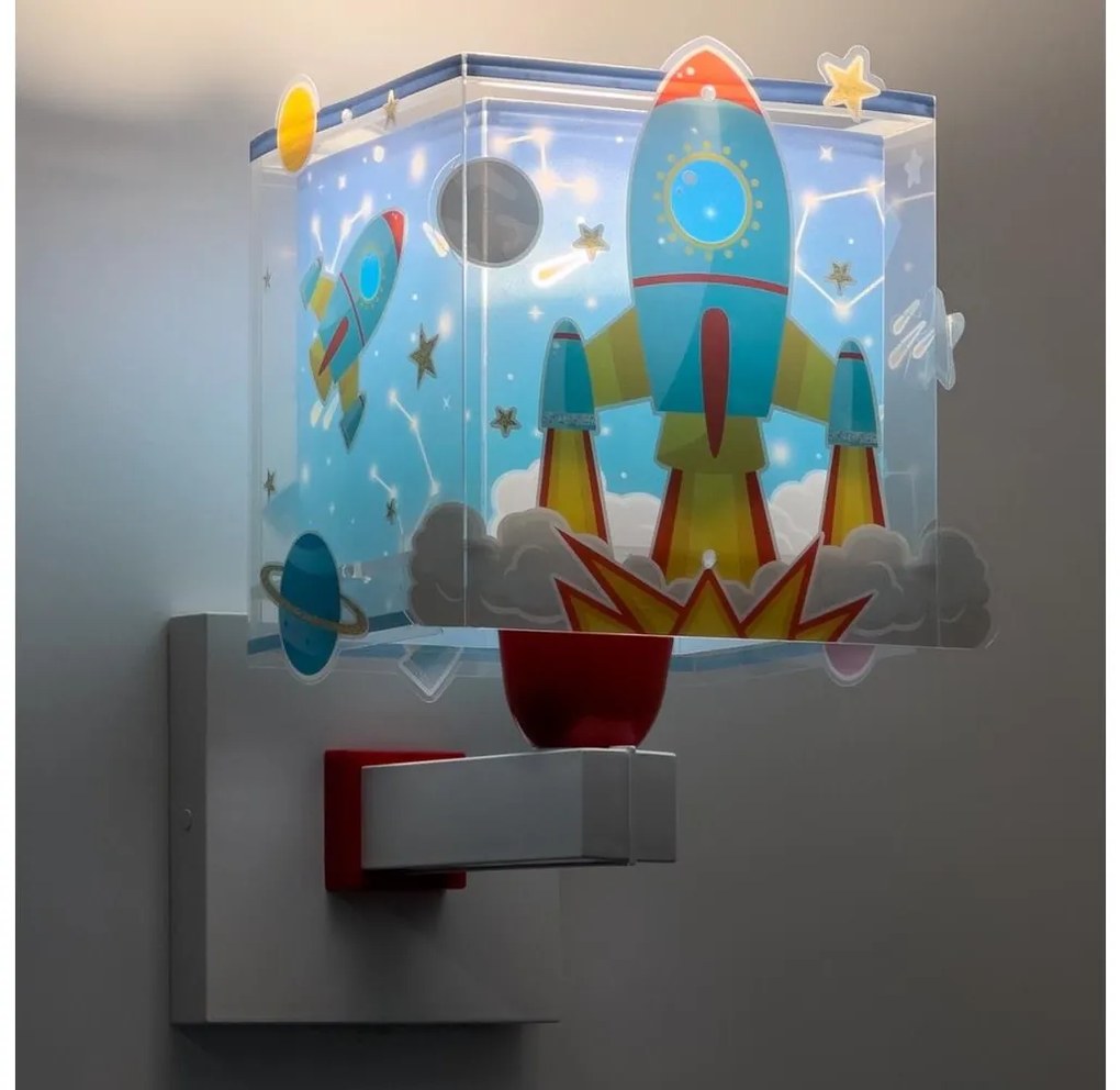 Dalber 63359 - Gyerek fali lámpa ROCKET 1xE27/15W/230V