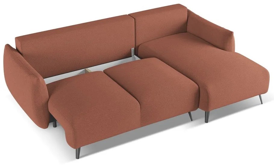 Rózsaszín sarokkanapé (jobb oldali) Malie – Makamii