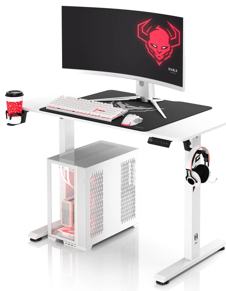 Diablo X-Tensio 1100 állítható magasságú íróasztal fehér