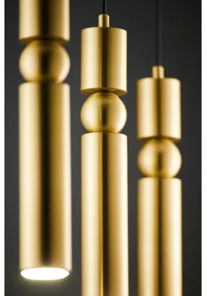 Jupiter 2010 - Csillár zsinóron ALAS 3xGU10/10W/230V arany