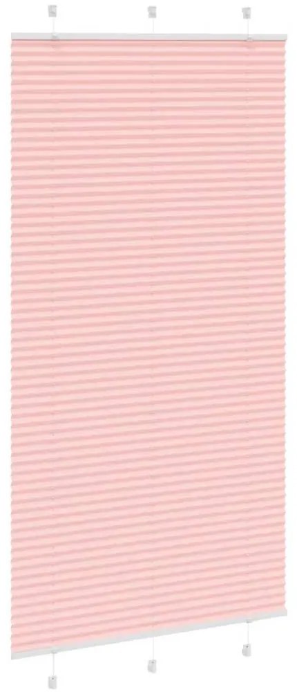 pliszírozott redőny rózsaszín 105x200cm szövetszélesség 104,4cm