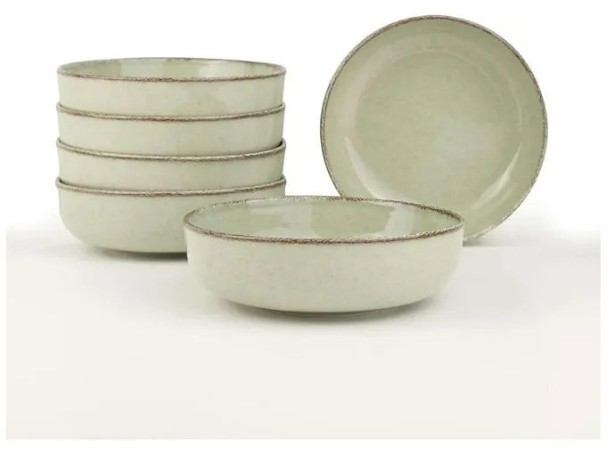 Világoszöld porcelán tálka szett 6 db-os 75 ml – Hermia