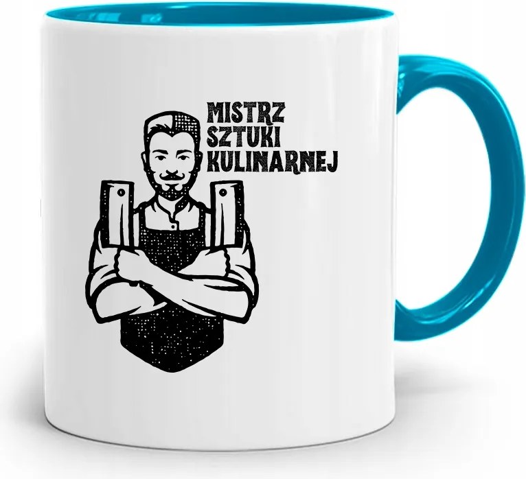 Kék Szakács Bögre A Kulináris Művészet Mestere fényképes nyomtatással