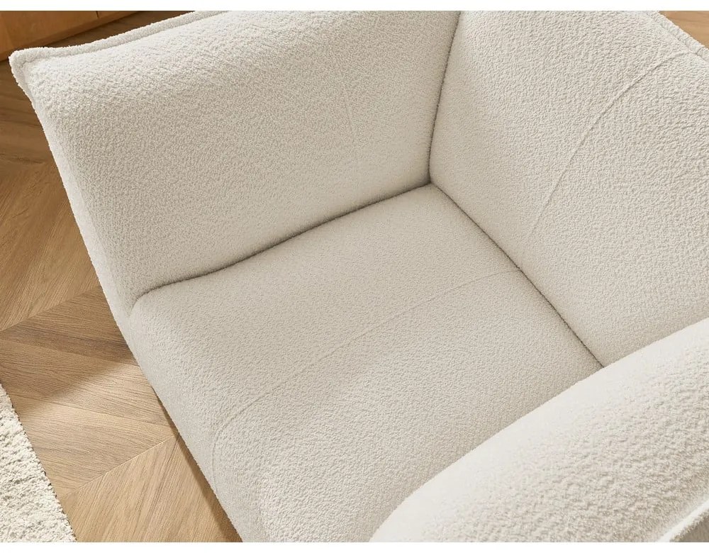 Bézs buklé fotel Giorgia – Bobochic Paris