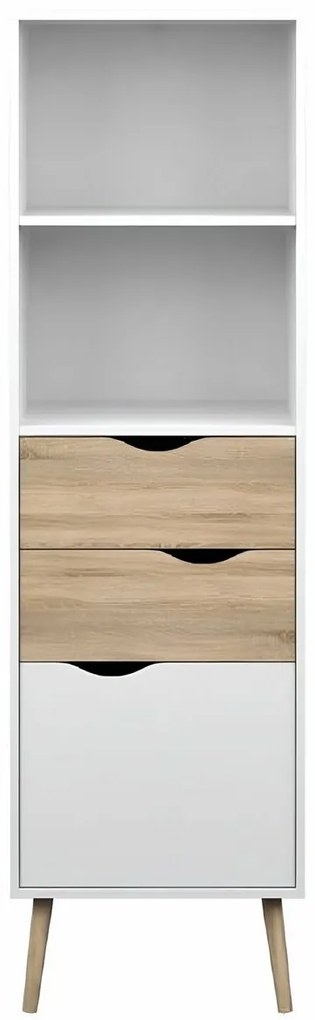 OSLO 75382 könyvespolc, fehér