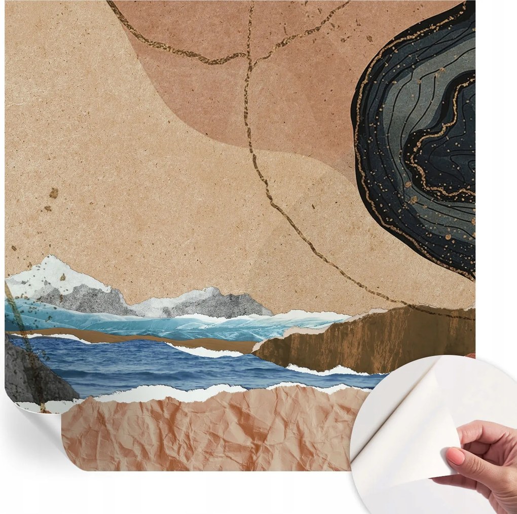 Matt öntapadós fotótapéta falra Absztrakt tájkép 250x250 cm