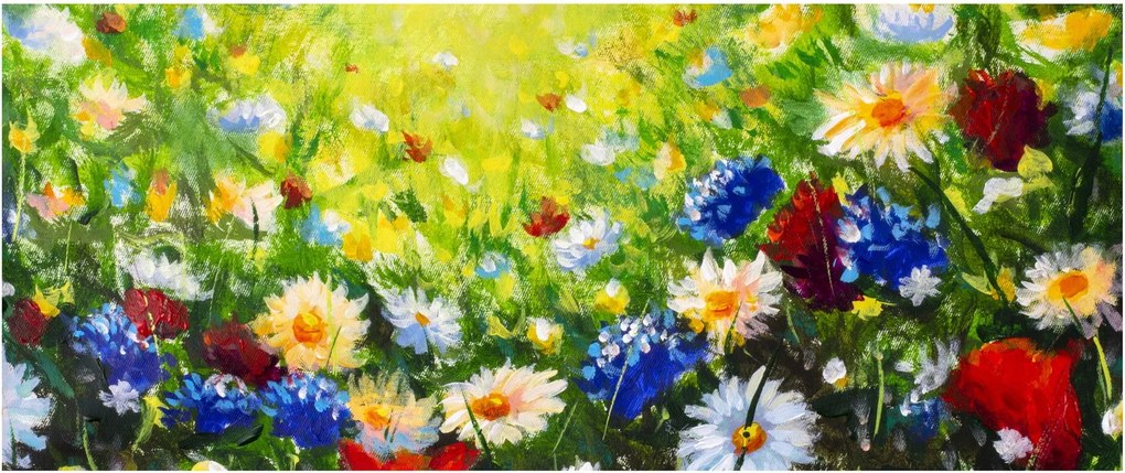 Vadvirágok képe (120x50 cm)