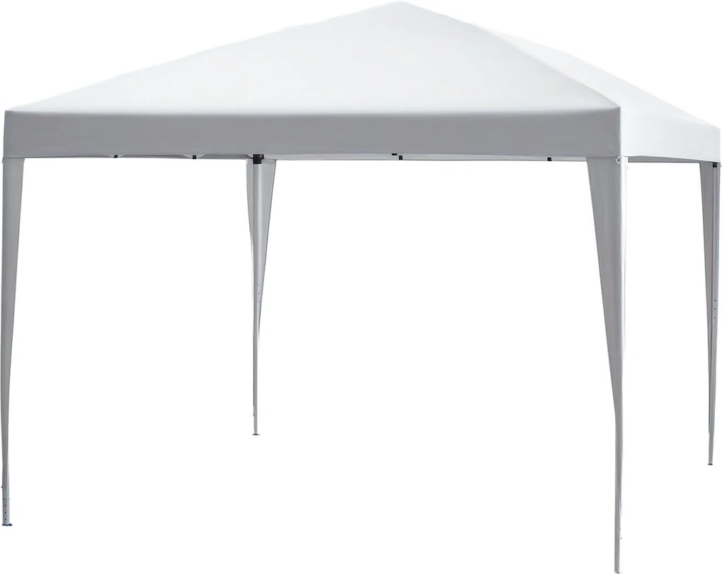 Outsunny Pavilon cca. 3x3m, vízlepergető Stabil Télálló Összecsukható Pavilon, UV Védelem, Összecsukható Fesztivál sátor Kert sátor táskában, Kert Pav