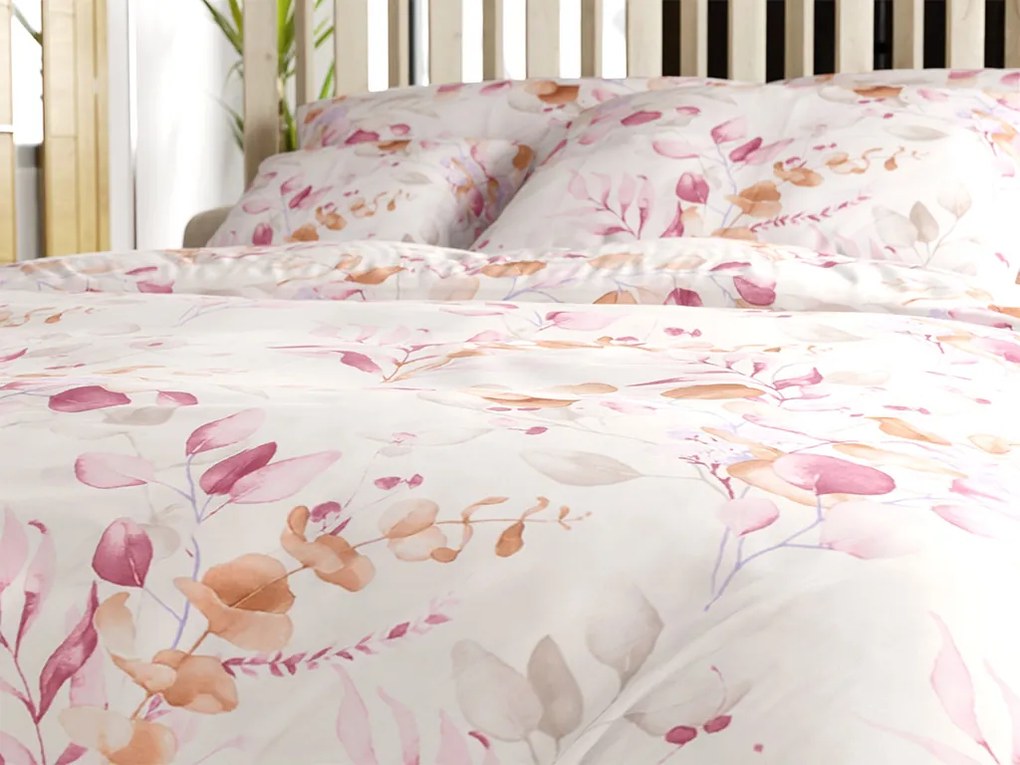 Mikroszálas ágyneműhuzat FLORANY fehér Ágyneműhuzat mérete: 2 db 70 x 90 cm | 200 x 220 cm