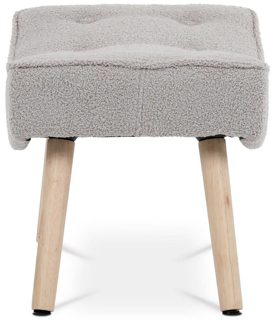 Bouclé GREY2 lábtartó, szürke
