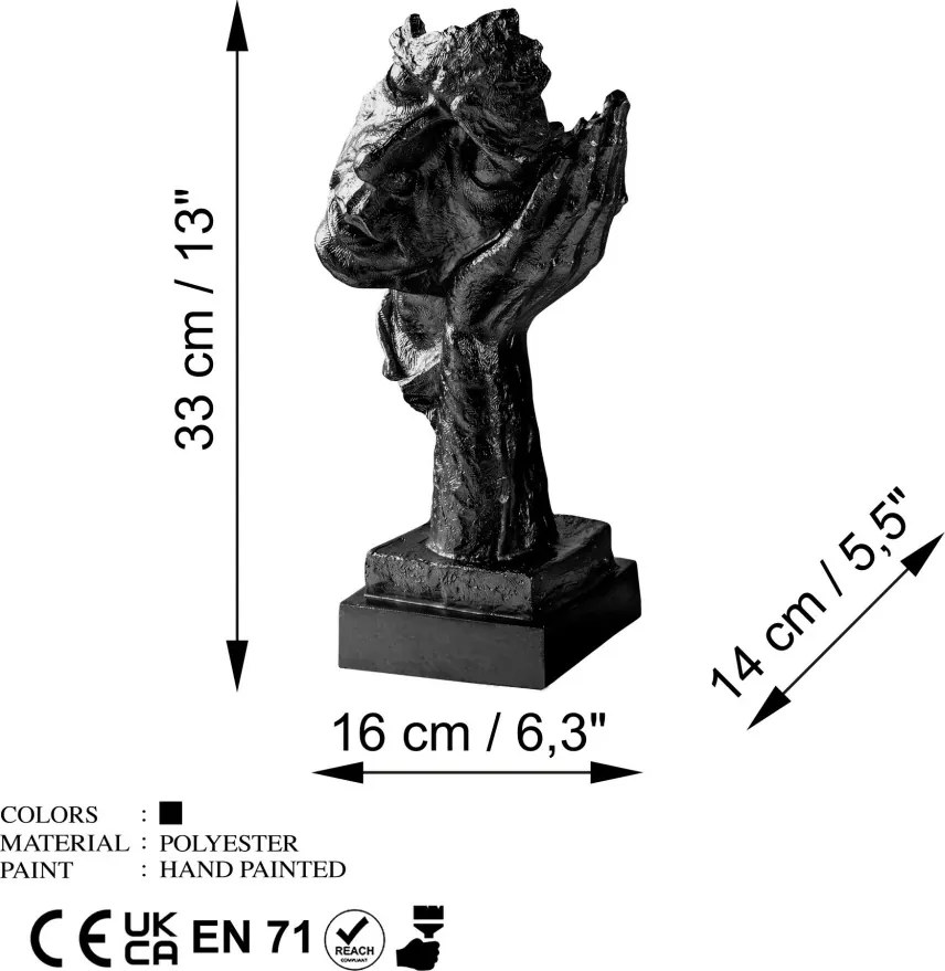 Dísztárgy, 16 cm – Yak-030-C
