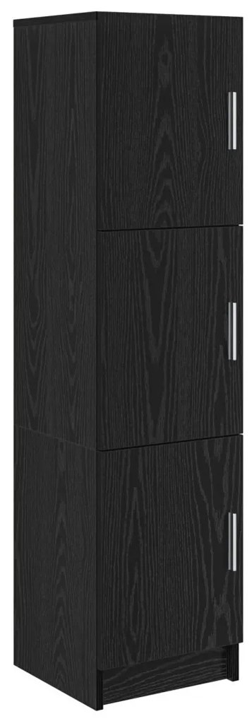 Magas Tároló Musta tammi 31,5 x 32 x 124 cm Faanyag