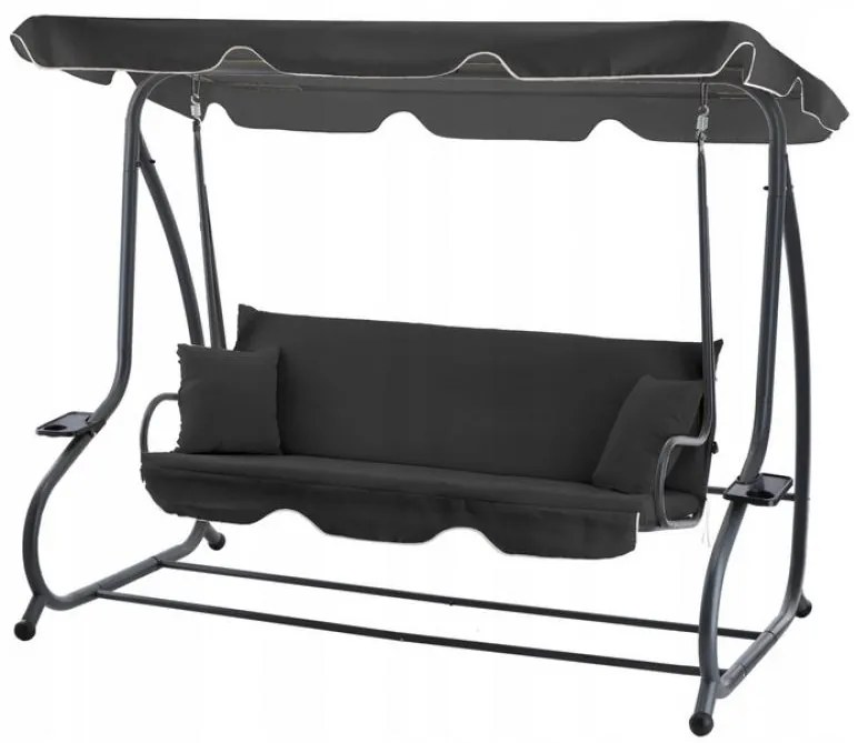 Dönthető hintaágy Ibiza - antracit