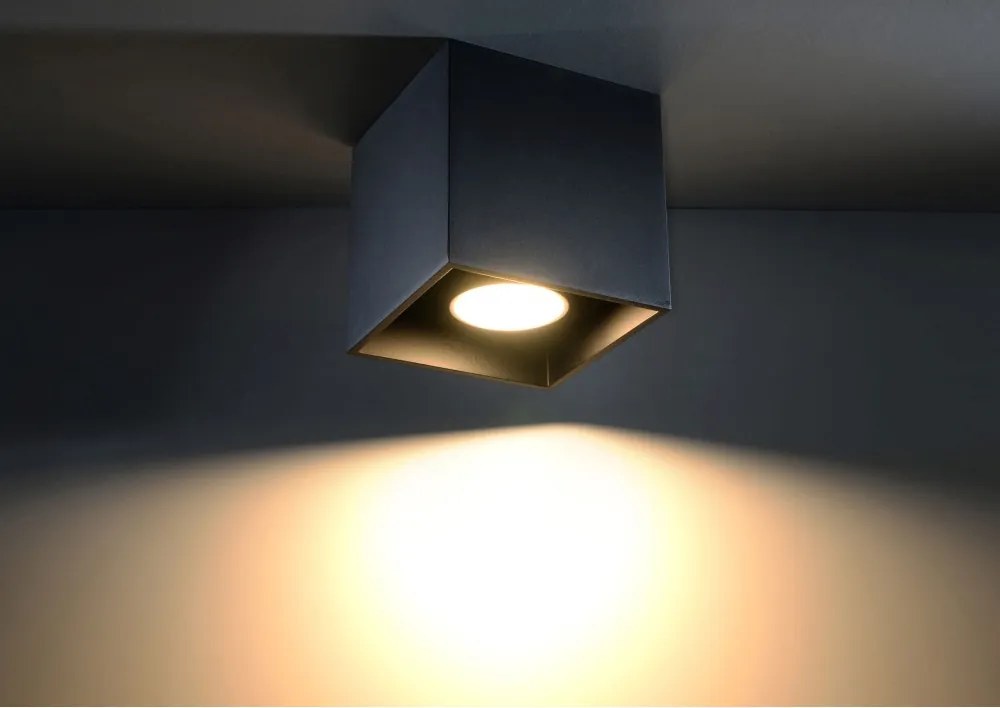 SOLLUX SL-0022 QUAD Kocka Mennyezeti Lámpa Fekete GU10 IP20
