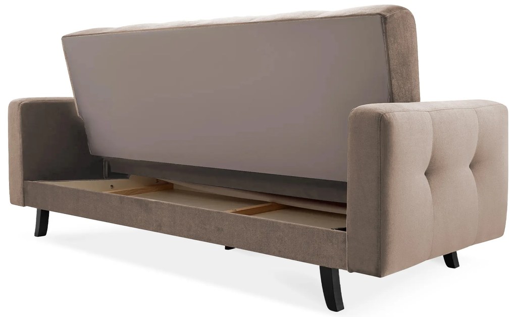 ID LISSZABON kanapéágy tárolóval - krémszínű