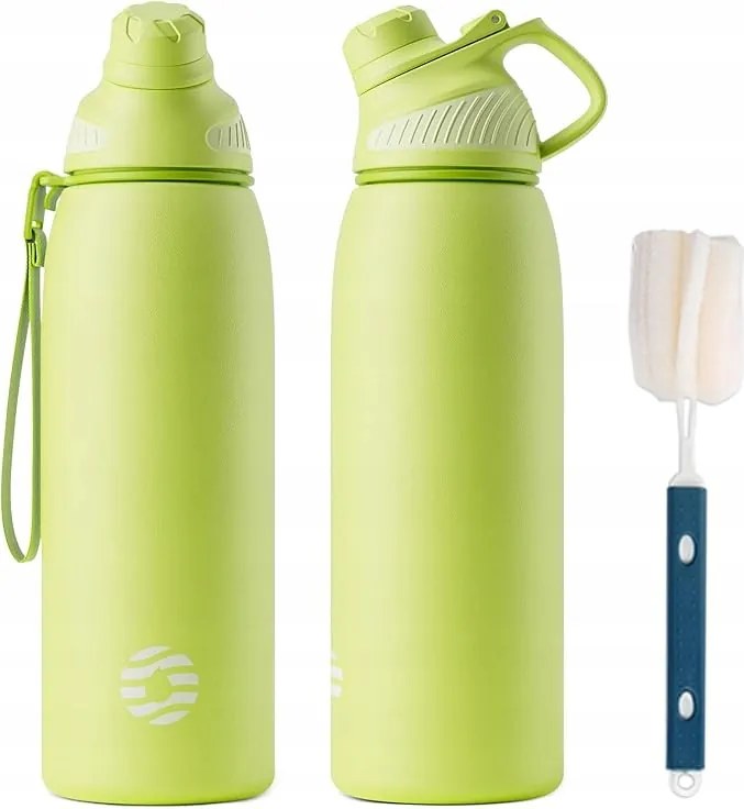 Rozsdamentes Acél Kulacs 1000ML Fjbottle Sport Zöld