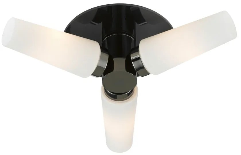 Fehér-fekete mennyezeti lámpa üvegbúrával 39x39 cm Brastad - Markslöjd