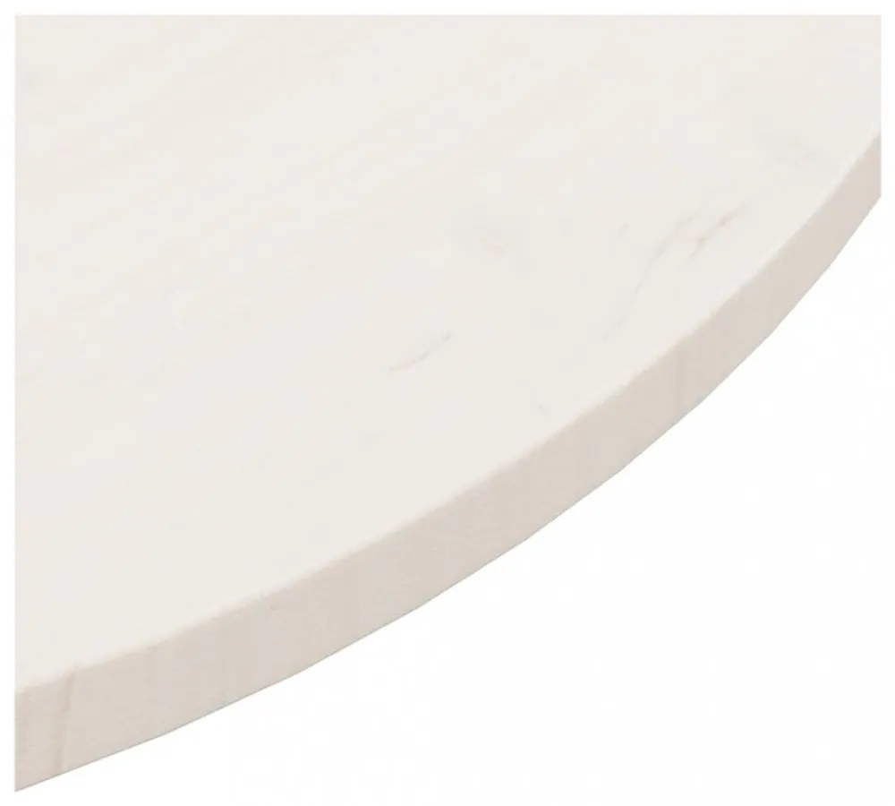 fehér tömör fenyőfa asztallap Ø90 x 2,5 cm