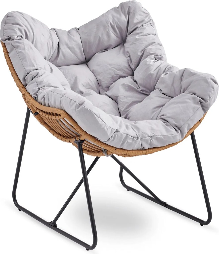 Pihenőfotel szürke színben FIN