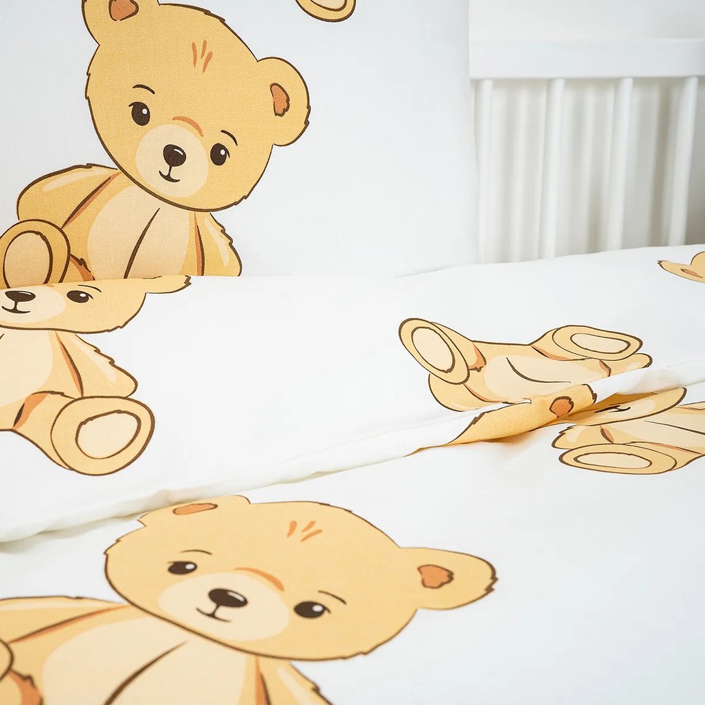 4Home Teddy gyerek pamut ágyneműhuzat kiságyba, 100 x 135 cm, 40 x 60 cm, 100 x 135 cm, 40 x 60 cm