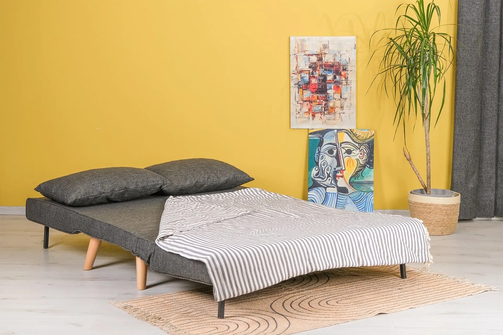 Kanapé futon Fillie (sötétszürke). 1073398