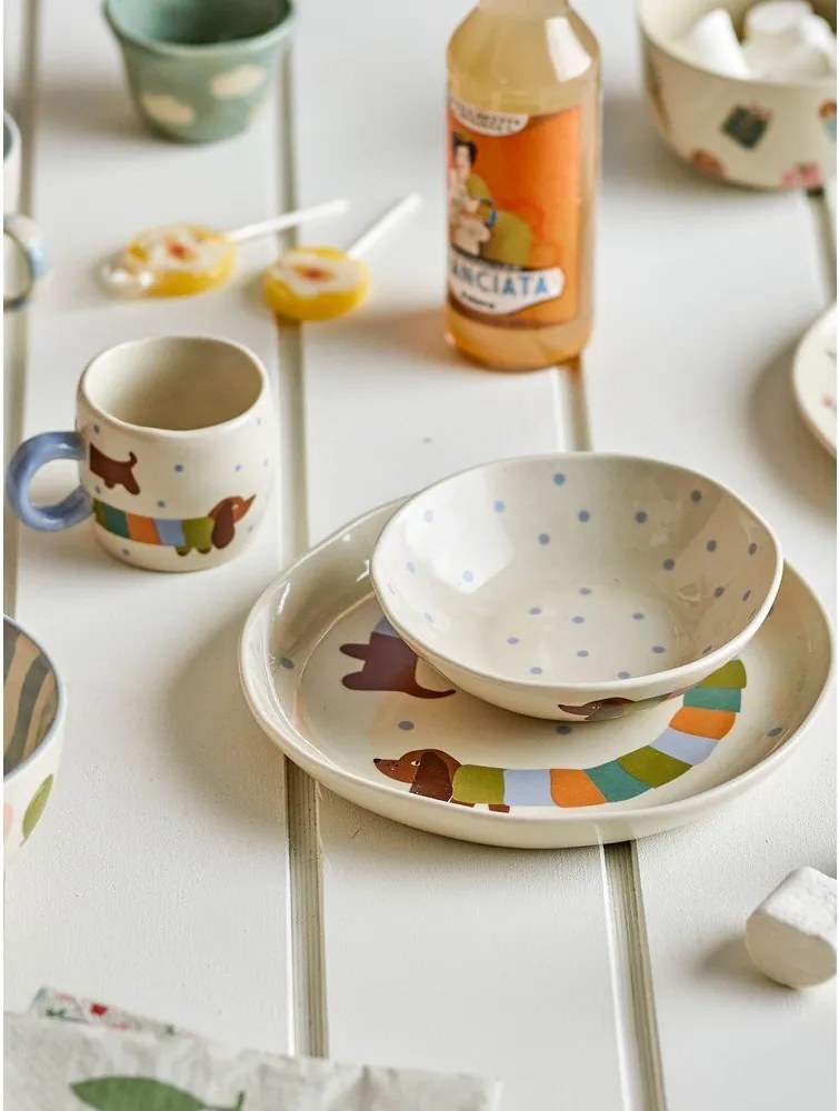 Kőedény gyerek étkészlet 3 db-os Charlie – Bloomingville Mini