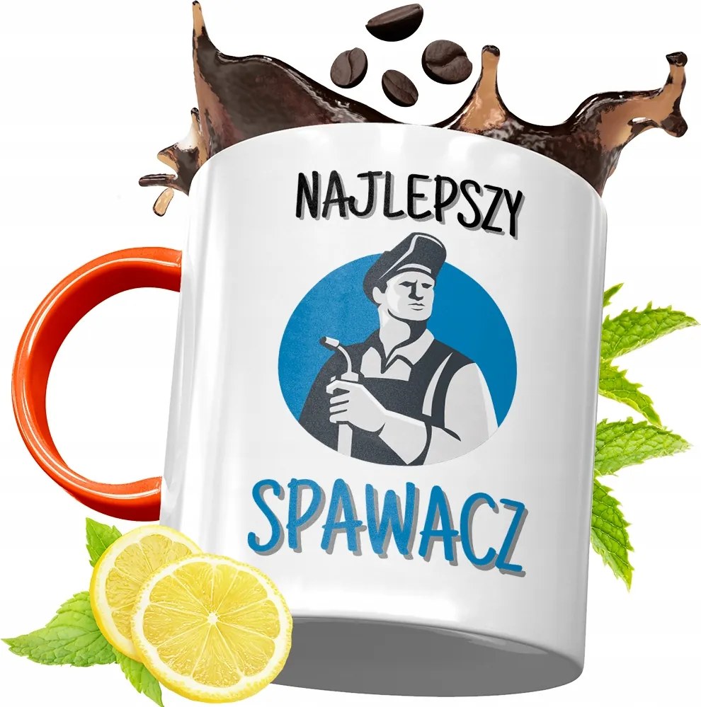 Narancssárga Bögre Hegesztőnek Tökéletes Ajándék fényképes nyomtatással