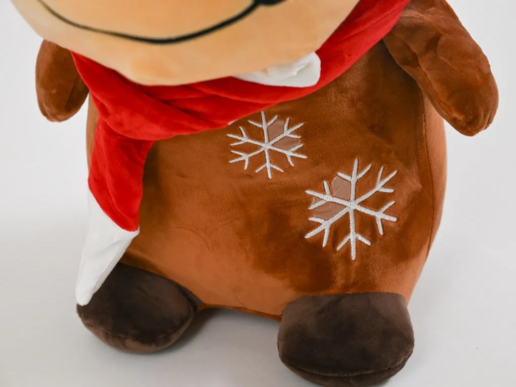 Plüss RÉNSZARVAS barna babatakaróval belül