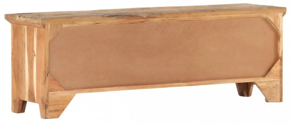tömör akác és újrahasznosított fa tévészekrény 120x30x40 cm