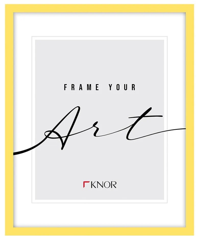 Sárga fali képkeret 32x42 cm – knor