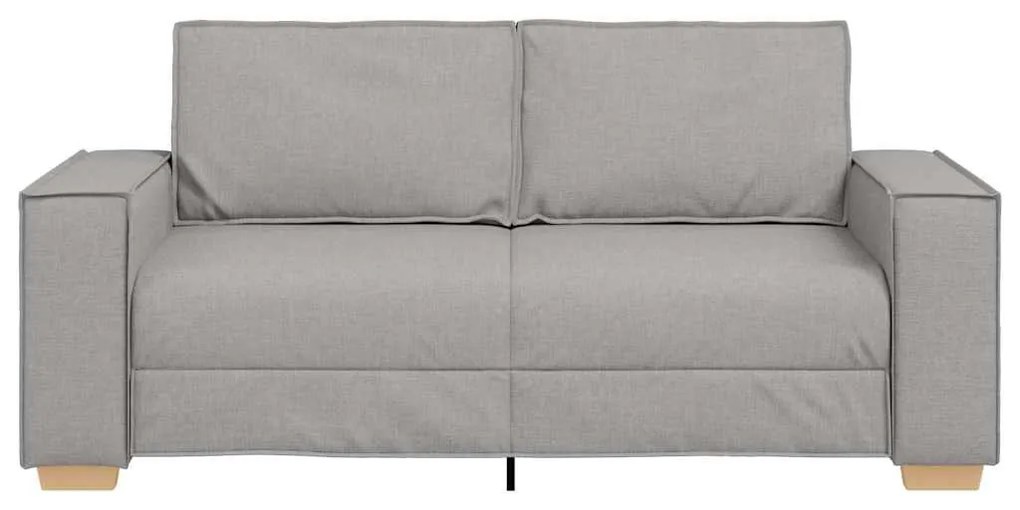 kétszemélyes, felhőszürke szövetkanapé 140 cm