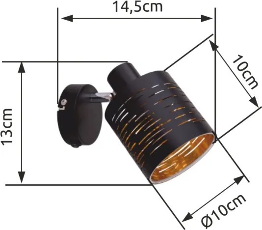 Globo 15342-1 - Fali lámpa TUNNO 1xE14/15W/230V