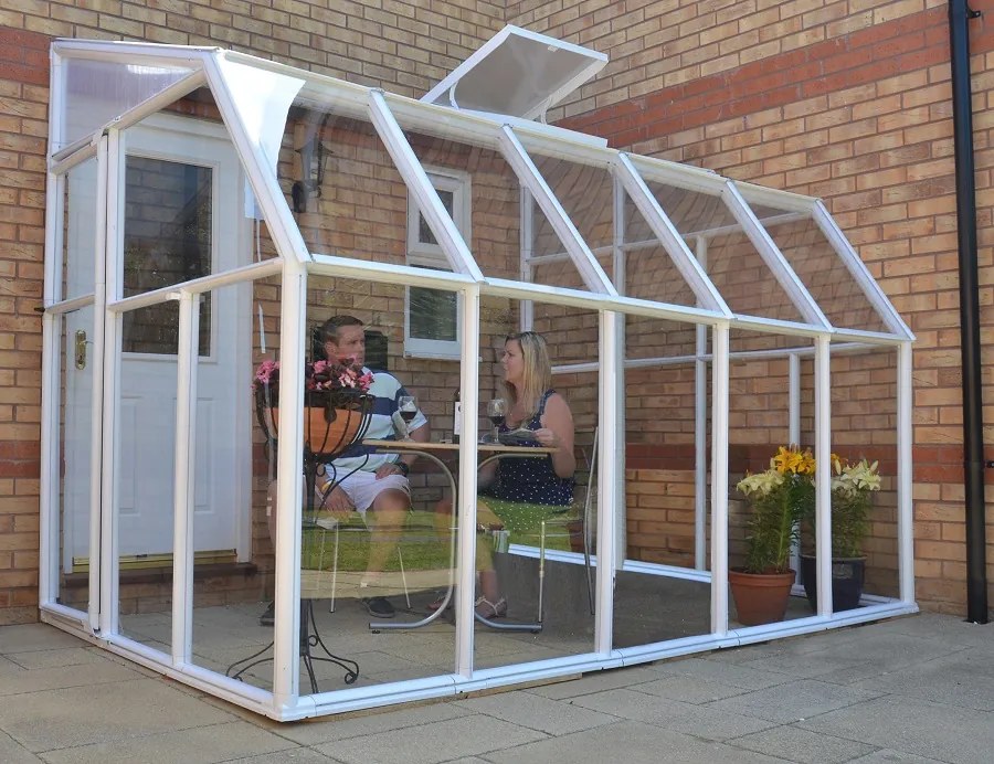 Sun Room Palram - Canopia 2 x 3,24 m-es fehér teraszbeépítés