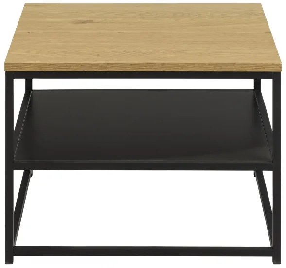 CORA dohányzóasztal tölgy/fekete színben