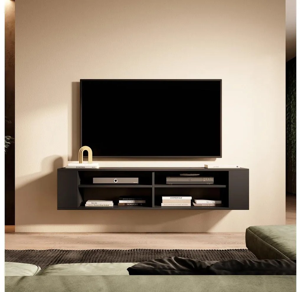 Tv szekrény/asztal Walker 140 (fekete). 1098700
