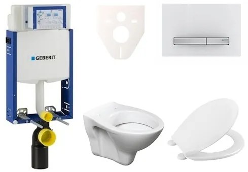 Fali WC szett Geberit befalazáshoz + Ceramia S-Line Pro WC 110.302.00.5NR8