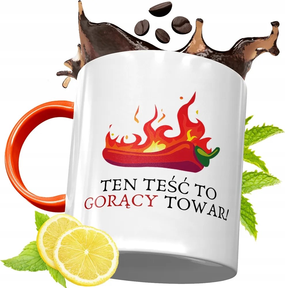 Narancssárga Bögre Az Apósnak Tökéletes Ajándék fényképes nyomtatással