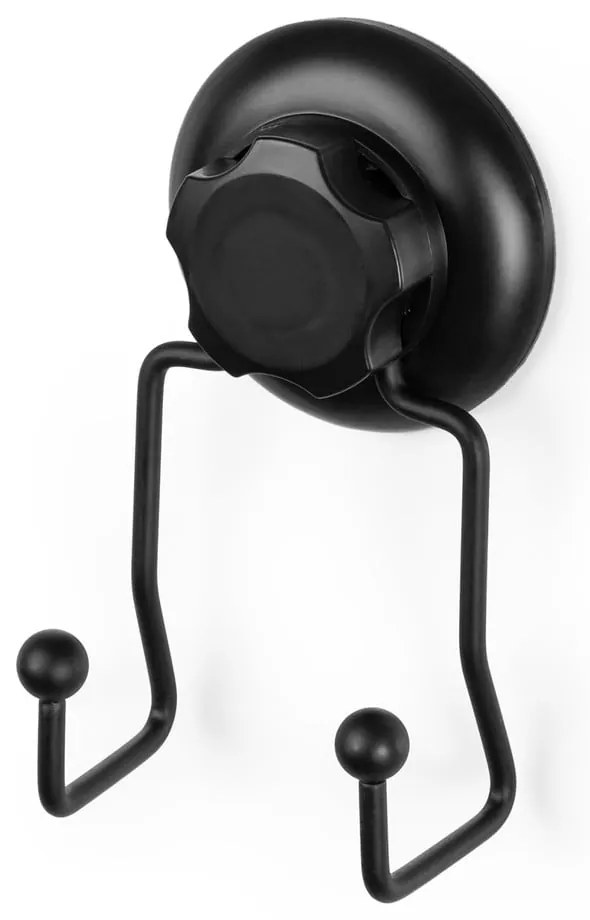 Bestlock Black fekete öntapadós dupla fali akasztó - Compactor