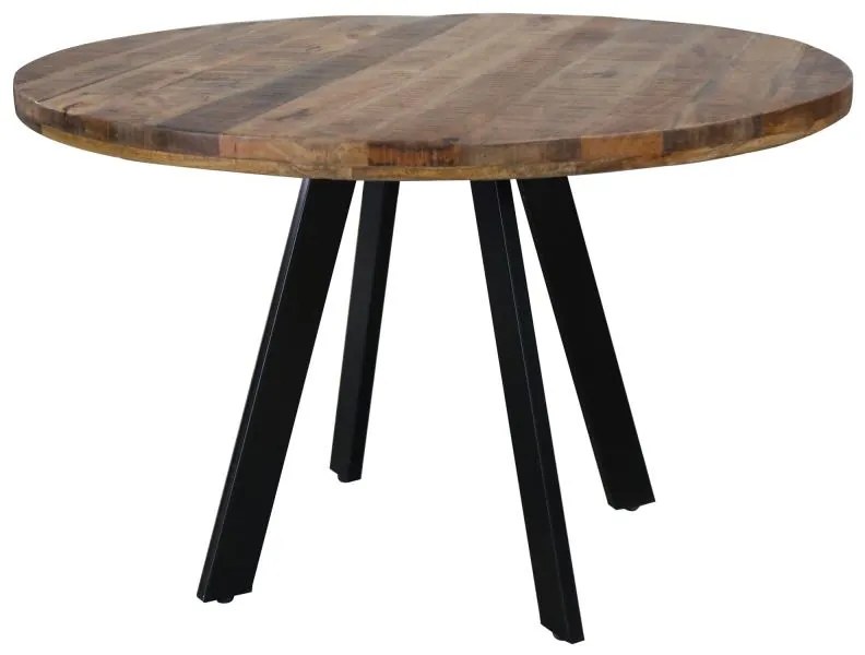Kerek étkezőasztal Thunder 120 cm mangófa