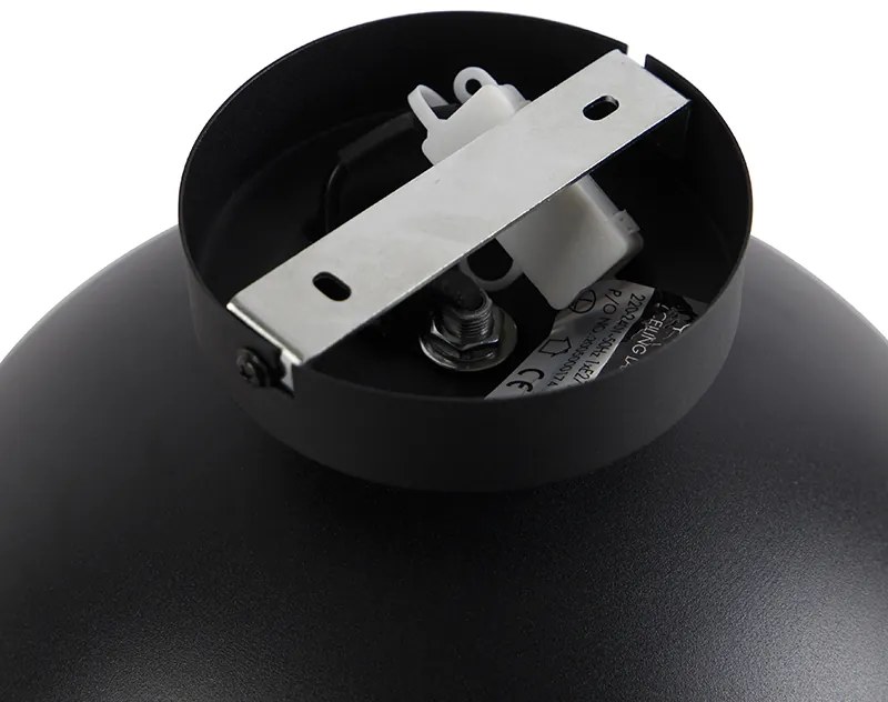 Ipari mennyezeti lámpa fekete és arany 28 cm - Magnax