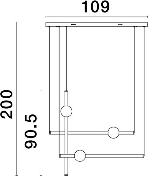 NOVALUCE 9054453 NEUTRON Modern Led Függesztett Lámpa LED IP20