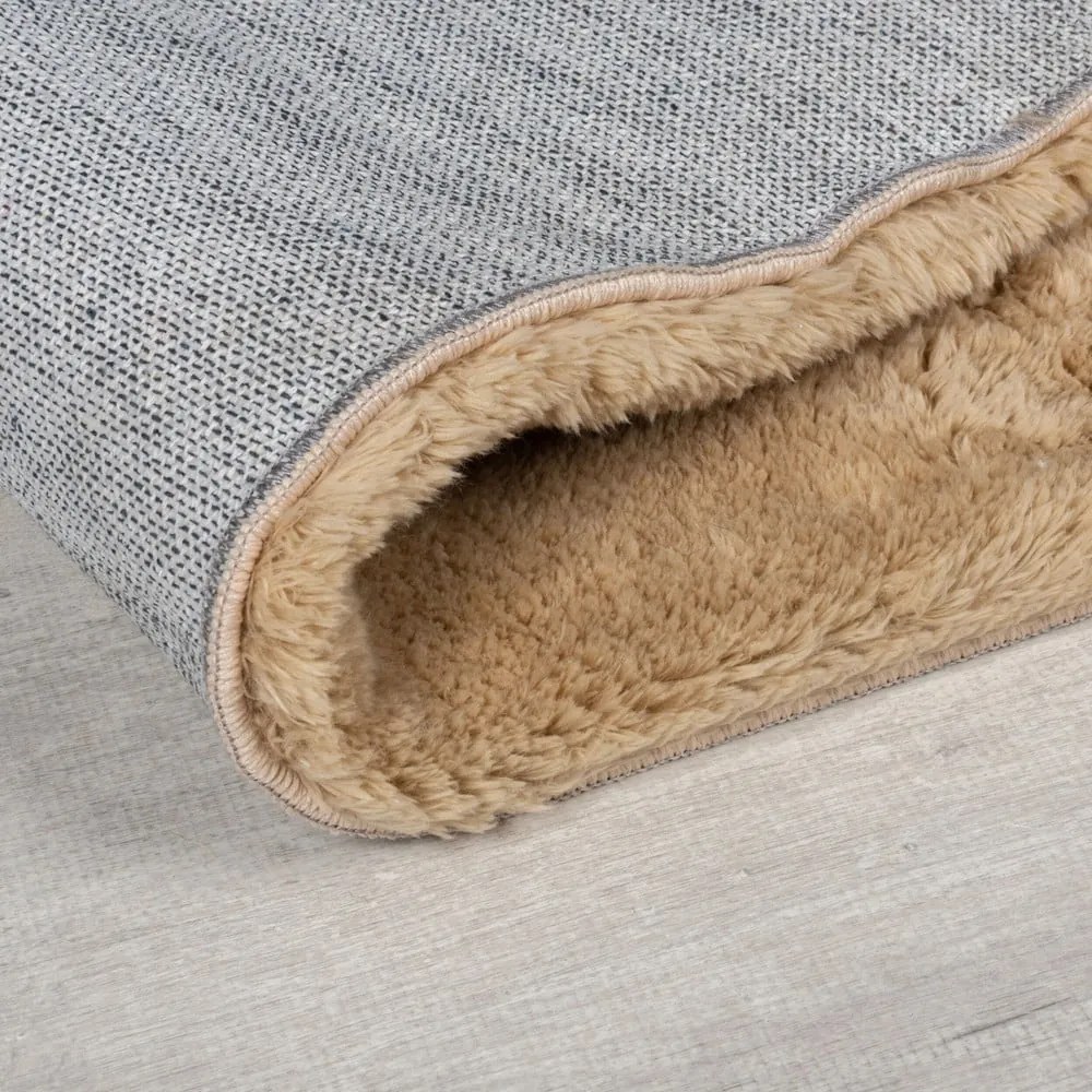 Barna szintetikus szőrme szőnyeg 160x230 cm Faroe Wool Look Fur – Flair Rugs