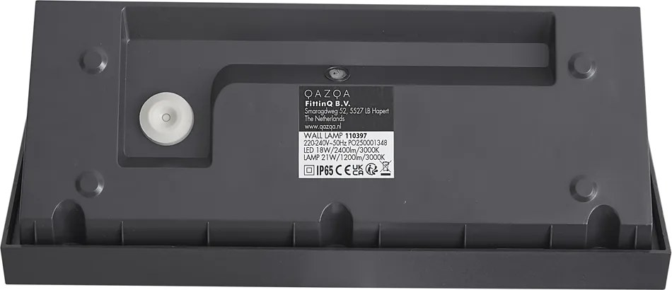 Modern kültéri fali lámpa sötétszürke LED-del IP65 - Marek