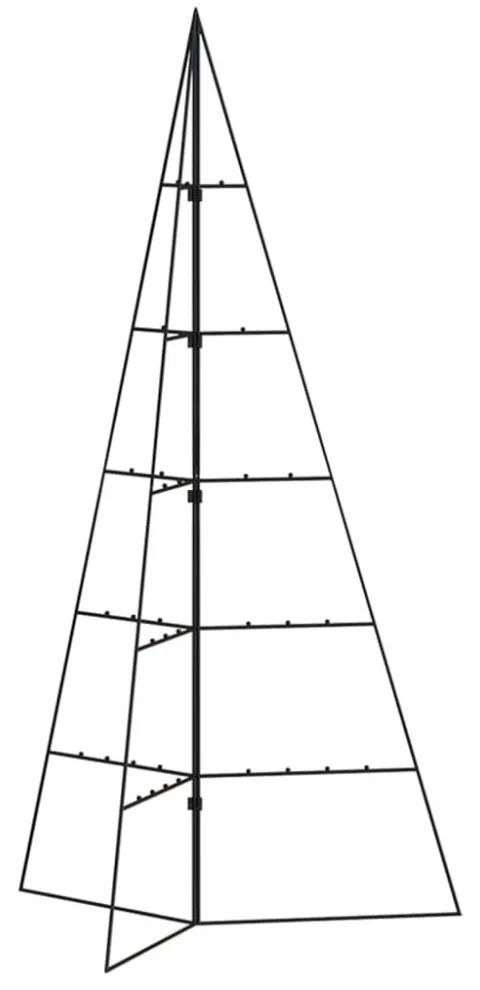 fekete fém karácsonyfa dekorációhoz 100 cm