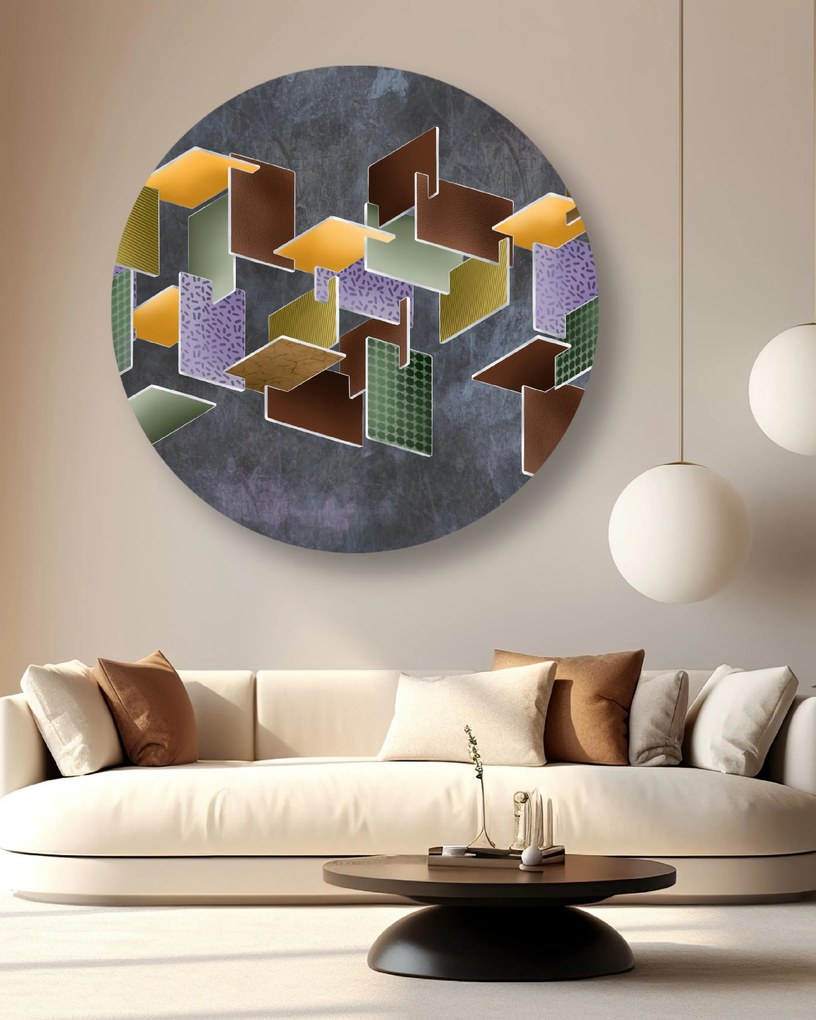 Gario Kerek vászonkép Puzzle abstrakt Méret: 40 x 40 cm