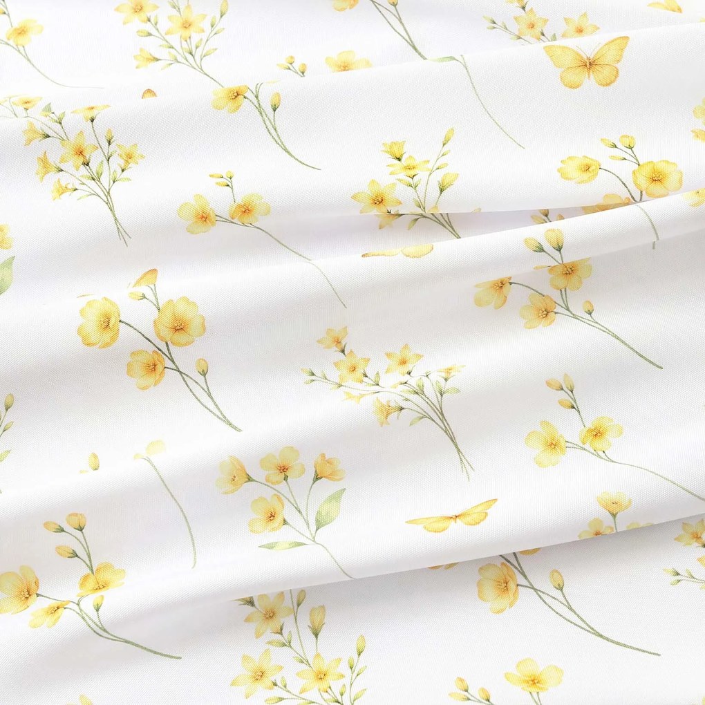 Goldea kör alakú teflonos terítő - sárga rét Ø 120 cm