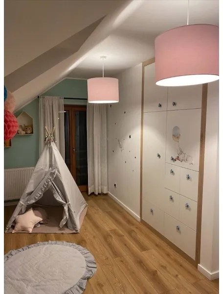 Argon 4136 - Csillár zsinóron MAGIC 1xE27/15W/230V rózsaszín